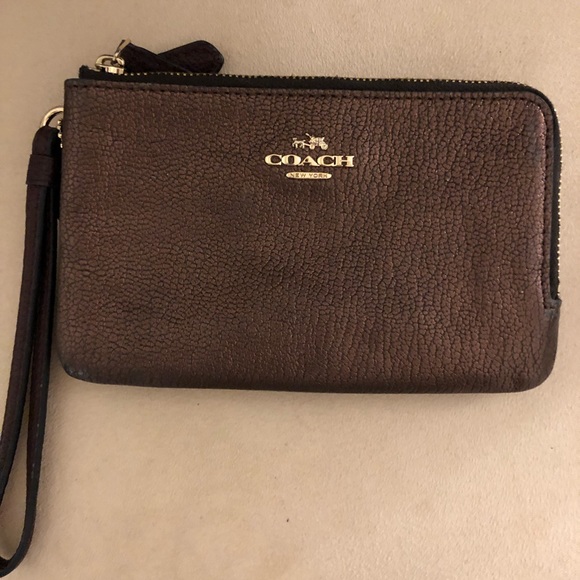 Coach Handbags - Purple coach wristlet
